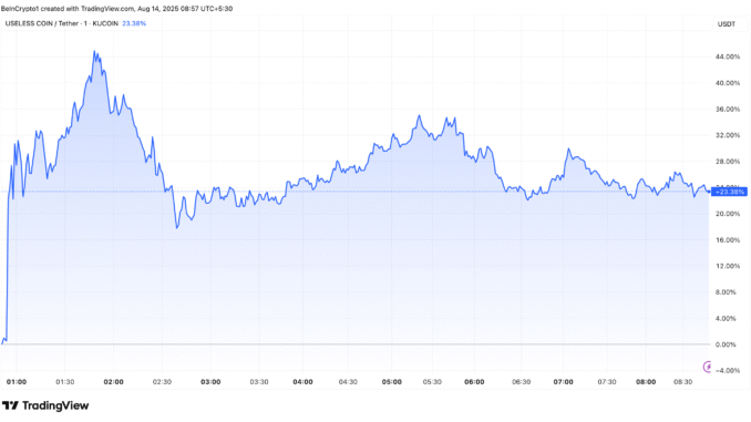 USELESS Coin Price Performance Post Coinbase Listing Roadmap Addition