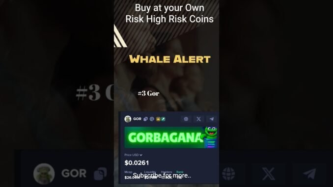 ✔️ "WHALE ALERT! NEXT MEME COIN TO EXPLODE? 💰"