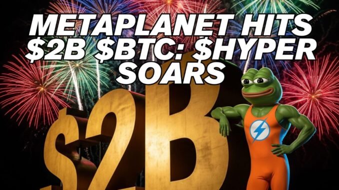 Why Traders Watch Bitcoin Hyper From Tokyo to Crypto: Metaplanet’s $2B $BTC Bet and the Rise of Bitcoin Hyper ($HYPER)