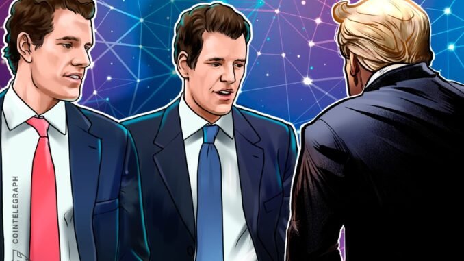 Winklevoss Twins Deepen Ties To Trump Family With Mining Investment: Report