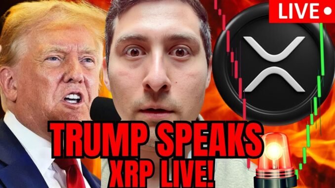 XRP TRUMP SPEAKS LIVE🔴MASSIVE WEEK for CRYPTO