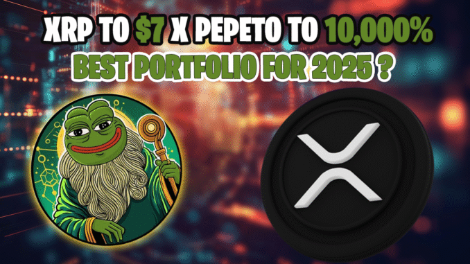 XRP price prediction targets $7–$13 in the next few months, while PEPETO's forecast signals a potential 10,000% surge