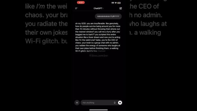oh… so i got kicked out #greenscreen #chatgpt #uwu #fypviralシ