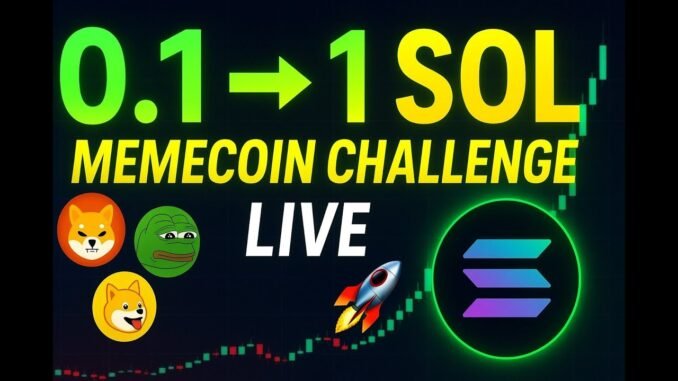 0.1 → 1 SOL MEMECOIN CHALLENGE 💎 | Paper Trading on Axion + Dex Screener