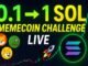 0.1 → 1 SOL MEMECOIN CHALLENGE 💎 | Paper Trading on Axion + Dex Screener