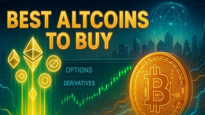 Best Altcoins to Buy as Options & Derivatives Push Bitcoin Toward $10T Market Cap