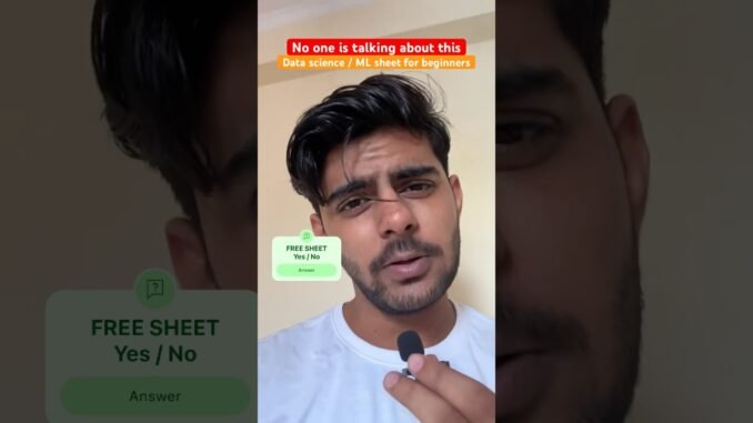 Best for beginners 🫡. #datascience #students #course #viral #free #study #ai #iit