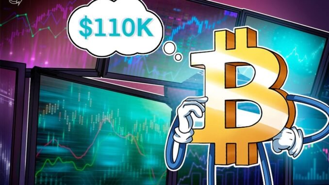Bitcoin Price Targets Include a Return to Take $110,000 Liquidity