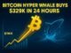 Bitcoin Prepares for Another Surge as Whales Buy $329K Bitcoin Hyper in a Day.