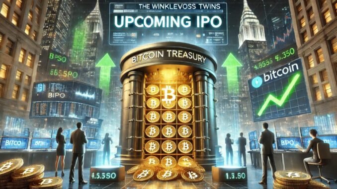 Bitcoin Treasury Firm Supported By Winklevoss Twins Announces Upcoming IPO Bitcoin