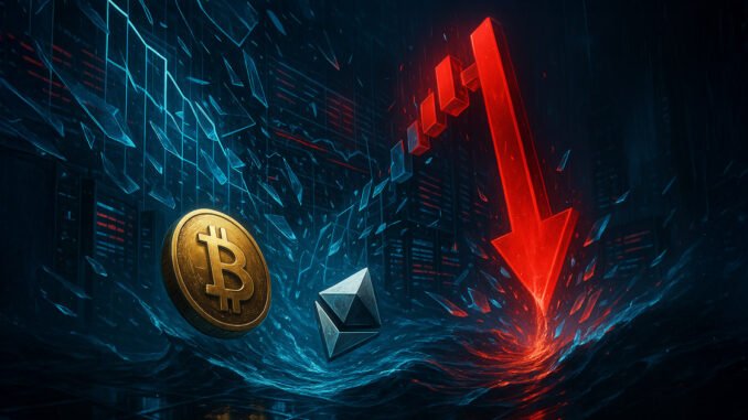 Bitcoin and Ethereum sharp plunge causes record $1.7 billion liquidation Bitcoin and Ethereum sharp plunge causes record $1.7 billion liquidation to start week