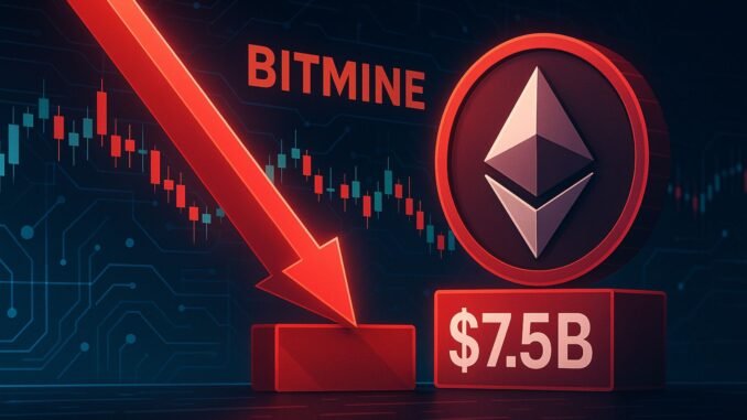 Bitmine Ethereum Position Dips Below Cost Basis: $7.5B Portfolio In Bitmine Ethereum Position Dips Below Cost Basis: $7.5B Portfolio In The Red