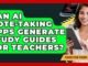 Can AI Note-taking Apps Generate Study Guides For Teachers? - Teacher Tech Toolbox
