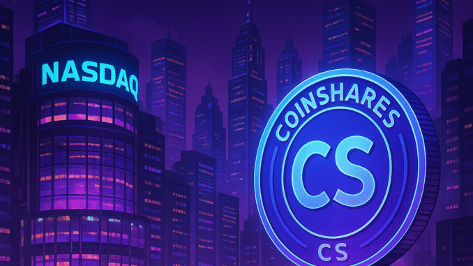 CoinShares btc btcusd nasdaq