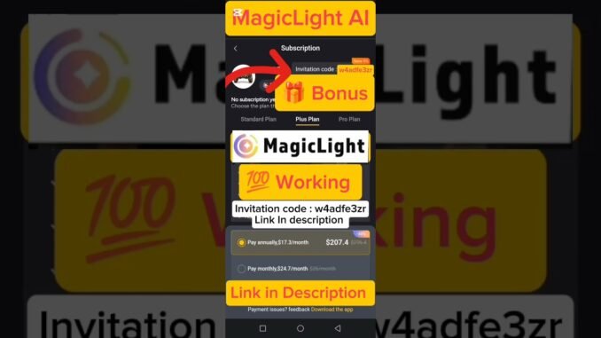 Complete Guide to Magic Light AI Invitation Code | How to Get the Code and Full Explanation