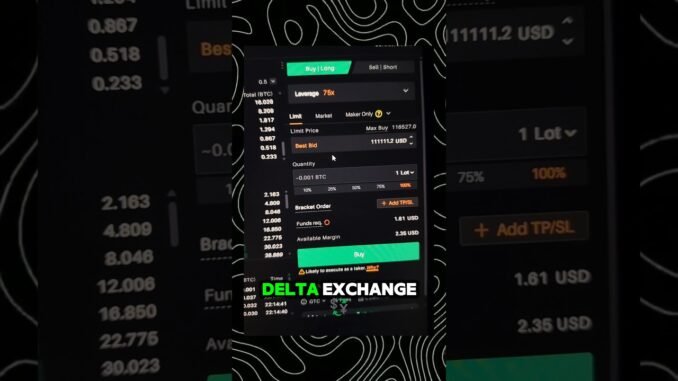 Delta Exchange Futures Buying Guide खरीदने का सही तरीका #DeltaExchange #CryptoTrading