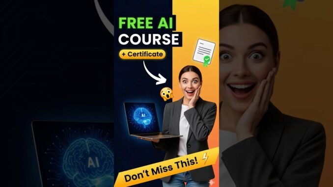 Don’t Miss This! 😱 FREE Microsoft & DeepLearning.AI Agentic AI Course + Certificate #freecertificate