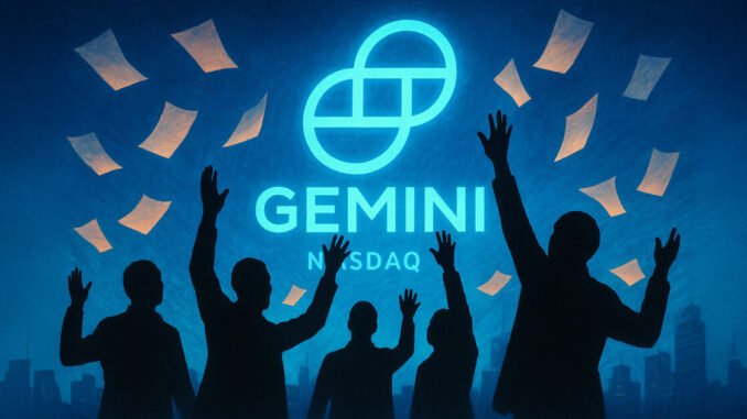 Gemini shares hit $40 within hours of Nasdaq debut, showcasing Wall Street's crypto appetite