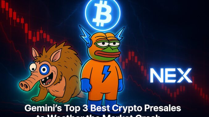Gemini Picks 3 Best Crypto Presales to Weather the Market Crash