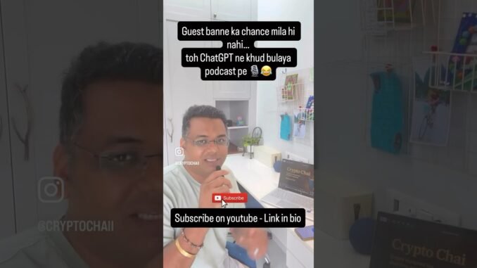 Guest banne ka chance mila hi nahi…toh ChatGPT ne khud bulaya podcast pe 🎙️😂