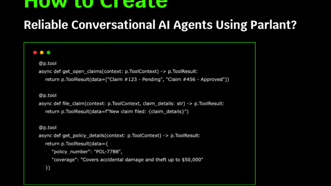 How to Create Reliable Conversational AI Agents Using Parlant?