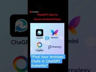 "How to See Archived Chats in ChatGPT? | #ai