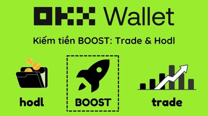 Hướng dẫn A-Z kiếm tiền BOOST ví OKX web3 wallet | Giao dịch nhận thưởng ví OKX 2025