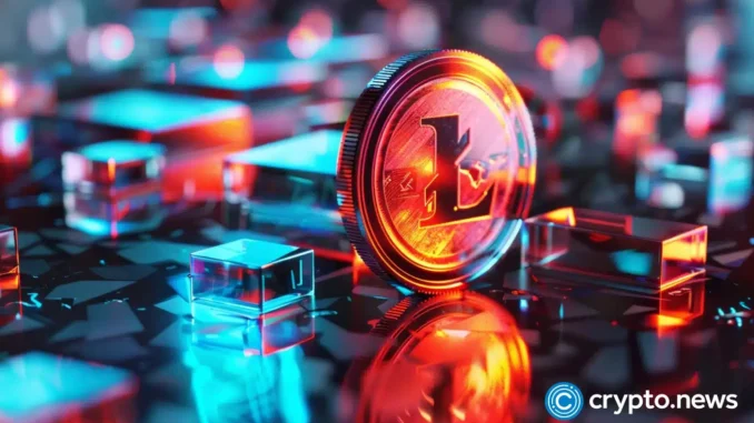 Litecoin price signals breakout amid whale accumulation An Image of Rising Litecoin Price