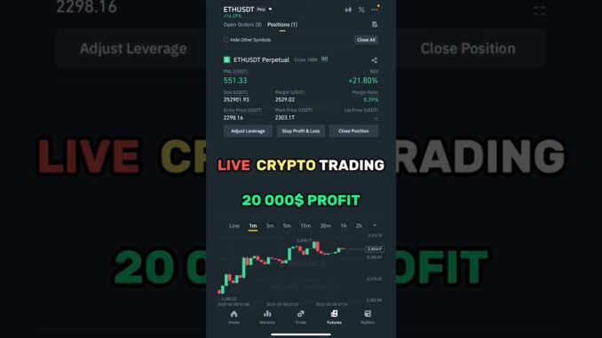 Live trading #trading #binance #ethereum #cryptotrading #gamtng