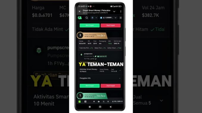 Memecoin signal 1000x alph.ai #memecoin #dexscreener #pumpfun