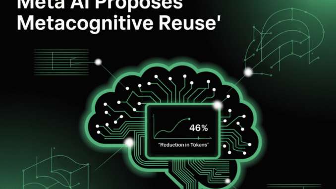 Meta AI Proposes 'Metacognitive Reuse': Turning LLM Chains-of-Thought into a Procedural Handbook that Cuts Tokens by 46%