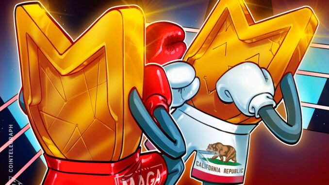 Newsom vs. Trump in Crypto