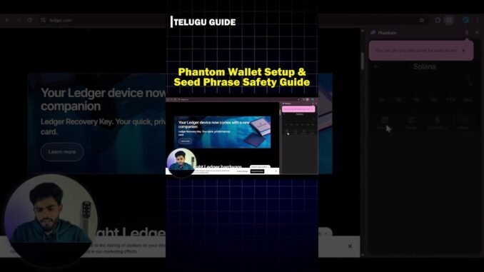 Phantom Wallet Setup in Telugu | Step by Step Guide | Crypto Education | Circle Insider