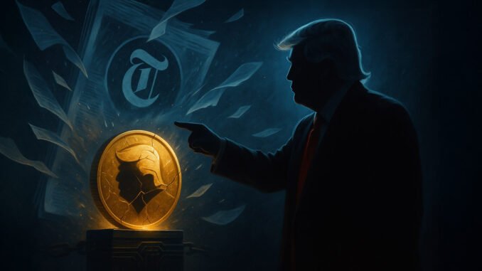 President Donald Trump's $15B lawsuit claims New York Times disparaged his crypto project