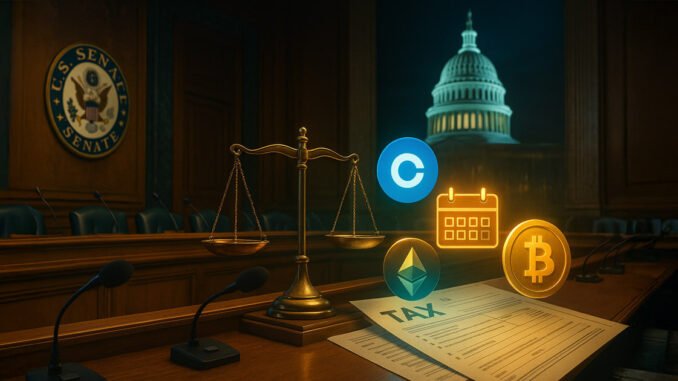 Senate Finance Committee to scrutinize digital asset taxation in Oct. 1 hearing