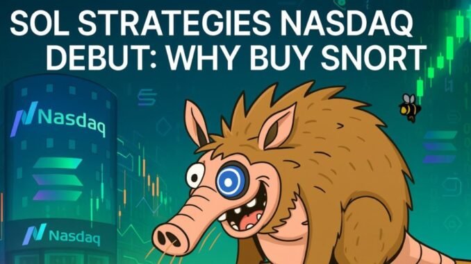 Solana Outlook and Why You Can’t Miss $SNORT SOL Strategies to List on Nasdaq: Solana Outlook and Why You Can’t Miss $SNORT