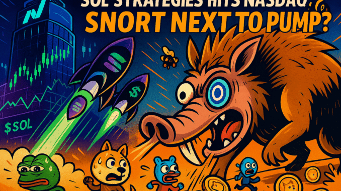 Solana Pumps as SOL Strategies Debuts on Nasdaq: Is $SNORT Next to Explode?
