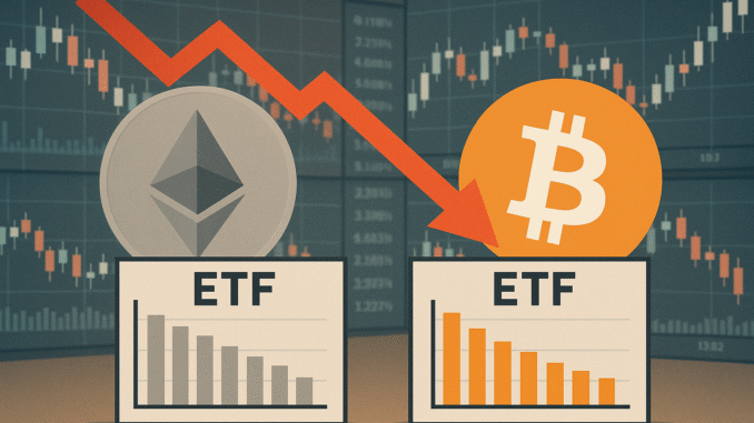 Spot Ether ETFs see five-day outflow streak amid 10% price Ether ETFs