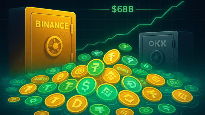 Stablecoin Liquidity Hits Record $68B, 67% On Binance Alone Stablecoins
