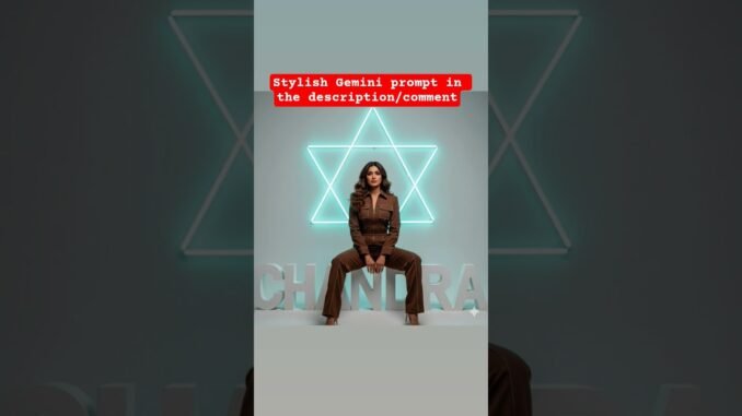Stylish Gemini prompt in the description/comment ✨ #geminiprompt #geminiai #chatgpt
