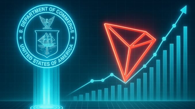 TRON Selected By US Department Of Commerce To Publish Economic TRON Selected By US Department Of Commerce To Publish Economic Data Onchain