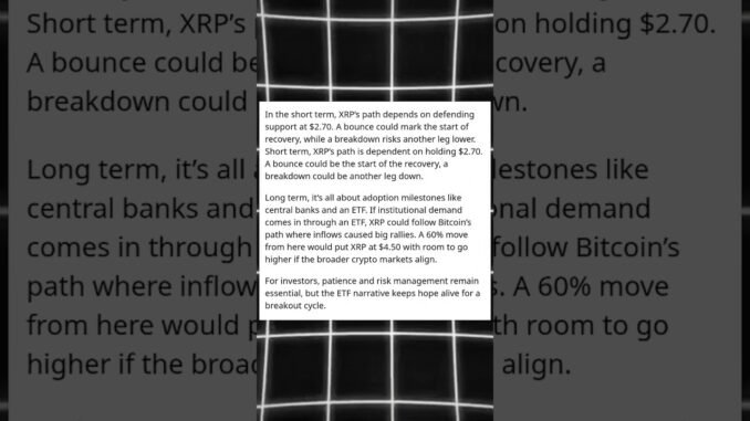 XRP ETF Approval and $4.50 Target! XRP Price Prediction and Crypto Market Analysis. #xrp #ripple