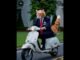 cursed trump cat driving a scooter #grok #ai
