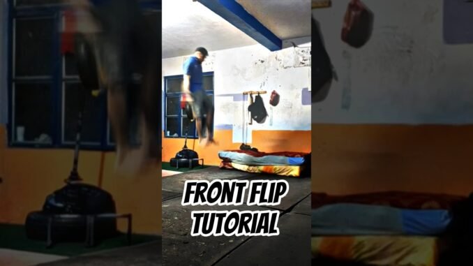 front flip tutorial 🥷🤸✈ #frontflip #frontfliptutorial #gymnast #gymnasticflips #guide #ai