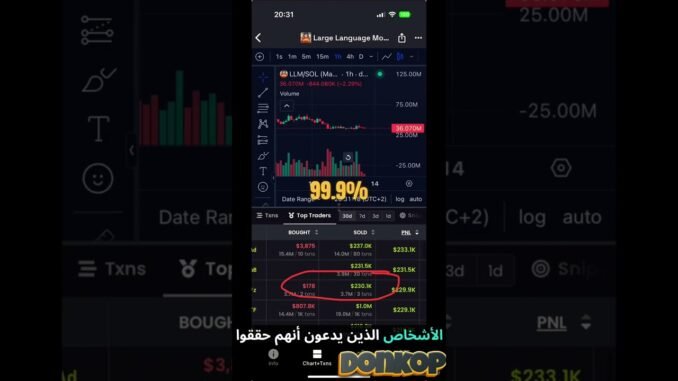 "أرباح 1000x بواسطة روبوتات القنص – القصة الحقيقية لعملات الميم #sniperbot #dexscreener #memecoins"