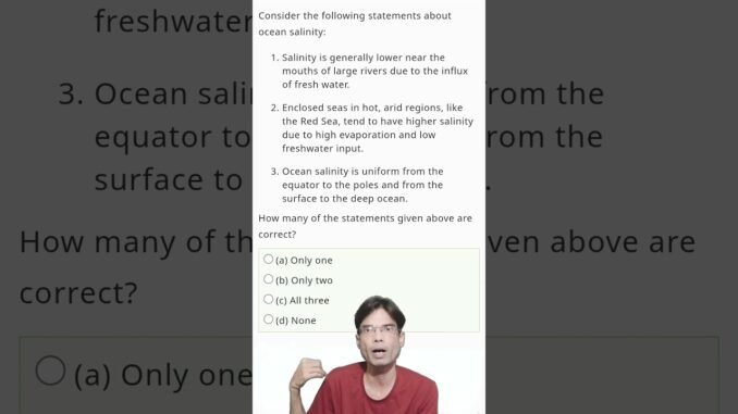 "अगली war पानी के लिए,AI & crypto mining" #upscprelims #ocean #water #ias #mcq #geography #pollution