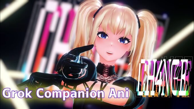 【Grok Ani MMD／4K／60FPS】非公式Grok AIモデル「Ani」でダンス！【ファン作品】