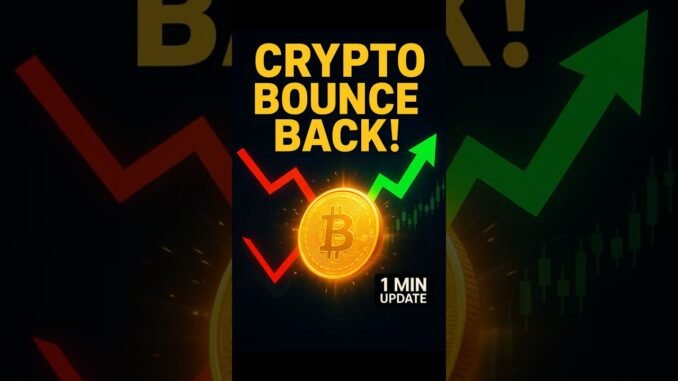 🚀 1-Min Crypto News – October 25, 2025 | Crypto Bounce Back! Bitcoin & Altcoins Recover! 💥