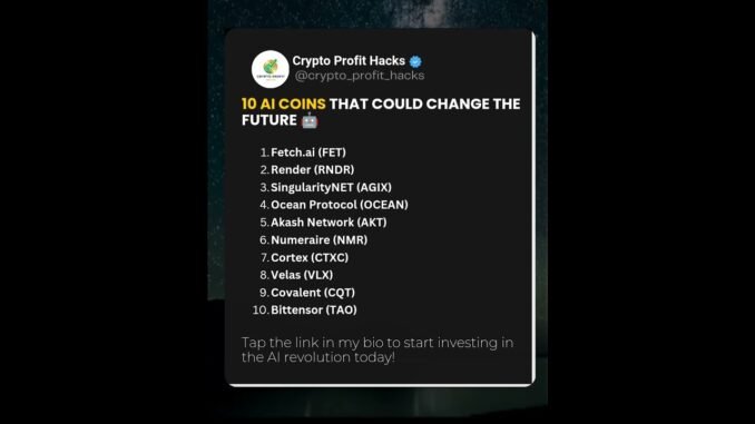 10 AI Coins That Could Change the Future! 💡