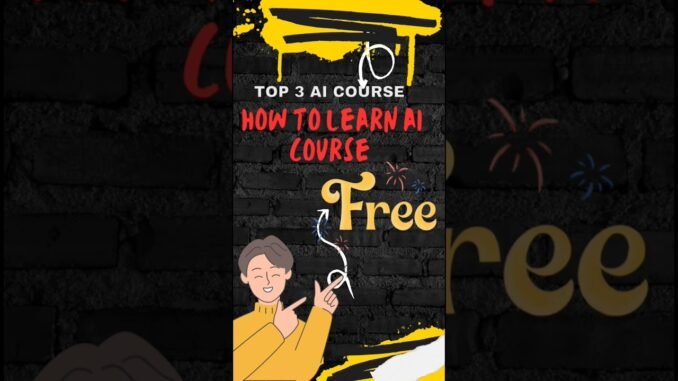 3 Hidden Free AI + Python course. That can change you career || #shorts #python #ai #hidden #free